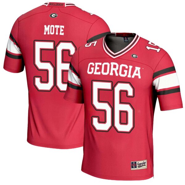 William Mote No 56 Mens Gameday Greats Carson Beck Red Georgia Bulldogs Nil Player Football Jersey