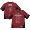 Zabien Brown No 2 Men’s Alabama Crimson Sec Championship 2020 Patch Vapor Gold Football Crimson Alter