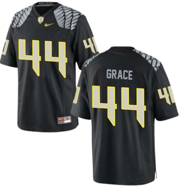 Zach Grace No 44 University Of Oregon Men’S Football Limited High School Jerseys Black