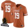 Zina Umeozulu No 19 Men Cfp Texas Longhorns 2025 Home Game Jersey- Replica